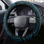 Cronulla-Sutherland Sharks Steering Wheel Cover Shark Warrior Polynesia Islander Rugby Mascot