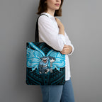 Custom Cronulla-Sutherland Sharks Tote Bag Shark Warrior Polynesia Islander Rugby Mascot