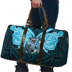 Custom Cronulla-Sutherland Sharks Travel Bag Shark Warrior Polynesia Islander Rugby Mascot
