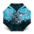 Custom Cronulla-Sutherland Sharks Umbrella Shark Warrior Polynesia Islander Rugby Mascot