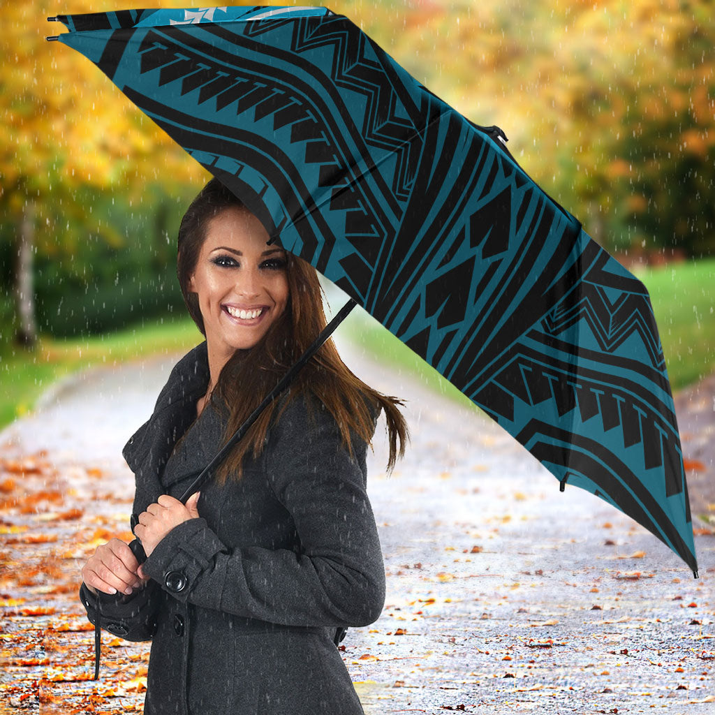 Custom Cronulla-Sutherland Sharks Umbrella Shark Warrior Polynesia Islander Rugby Mascot