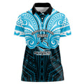 Custom Cronulla-Sutherland Sharks Women Polo Shirt Shark Warrior Polynesia Islander Rugby Mascot