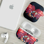 Custom Newcastle Knight AirPods Case Knight Warrior Polynesia Islander Rugby Mascot