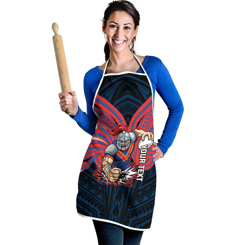 Custom Newcastle Knight Apron Knight Warrior Polynesia Islander Rugby Mascot