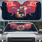 Custom Newcastle Knight Auto Sun Shade Knight Warrior Polynesia Islander Rugby Mascot