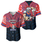 Custom Newcastle Knight Baseball Jersey Knight Warrior Polynesia Islander Rugby Mascot