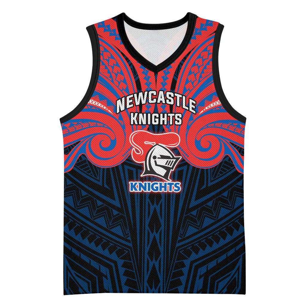 Custom Newcastle Knight Basketball Jersey Knight Warrior Polynesia Islander Rugby Mascot