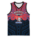 Custom Newcastle Knight Basketball Jersey Knight Warrior Polynesia Islander Rugby Mascot