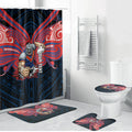 Custom Newcastle Knight Bathroom Set Knight Warrior Polynesia Islander Rugby Mascot