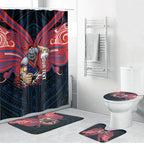 Custom Newcastle Knight Bathroom Set Knight Warrior Polynesia Islander Rugby Mascot