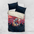 Custom Newcastle Knight Bedding Set Knight Warrior Polynesia Islander Rugby Mascot
