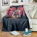Custom Newcastle Knight Blanket Knight Warrior Polynesia Islander Rugby Mascot