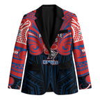 Custom Newcastle Knight Blazer Knight Warrior Polynesia Islander Rugby Mascot