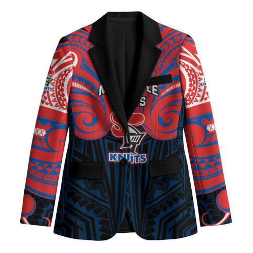 Custom Newcastle Knight Blazer Knight Warrior Polynesia Islander Rugby Mascot