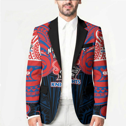 Custom Newcastle Knight Blazer Knight Warrior Polynesia Islander Rugby Mascot