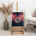 Custom Newcastle Knight Canvas Wall Art Knight Warrior Polynesia Islander Rugby Mascot