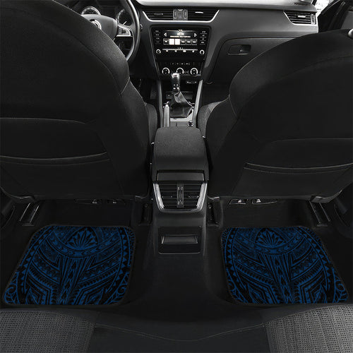 Custom Newcastle Knight Car Mats Knight Warrior Polynesia Islander Rugby Mascot