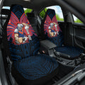 Custom Newcastle Knight Car Seat Cover Knight Warrior Polynesia Islander Rugby Mascot