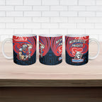 Custom Newcastle Knight Ceramic Mug Knight Warrior Polynesia Islander Rugby Mascot