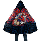 Custom Newcastle Knight Cloak Knight Warrior Polynesia Islander Rugby Mascot