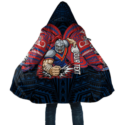 Custom Newcastle Knight Cloak Knight Warrior Polynesia Islander Rugby Mascot
