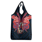 Custom Newcastle Knight Grocery Bag Knight Warrior Polynesia Islander Rugby Mascot
