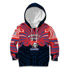 Custom Newcastle Knight Kid Hoodie Knight Warrior Polynesia Islander Rugby Mascot
