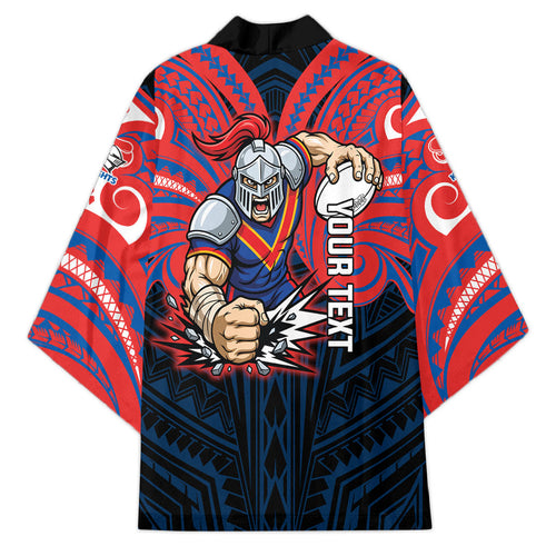 Custom Newcastle Knight Kimono Knight Warrior Polynesia Islander Rugby Mascot