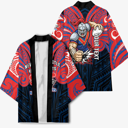 Custom Newcastle Knight Kimono Knight Warrior Polynesia Islander Rugby Mascot