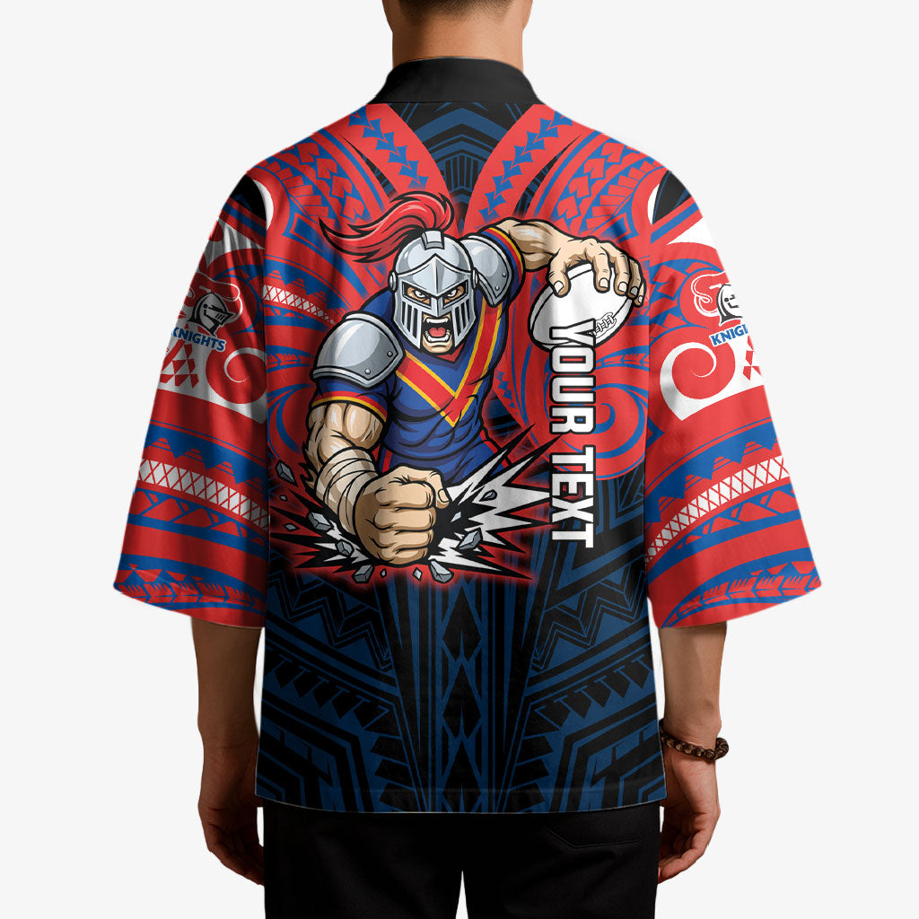 Custom Newcastle Knight Kimono Knight Warrior Polynesia Islander Rugby Mascot