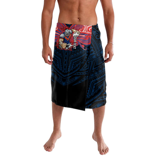 Custom Newcastle Knight Lavalava Knight Warrior Polynesia Islander Rugby Mascot