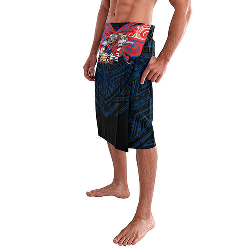 Custom Newcastle Knight Lavalava Knight Warrior Polynesia Islander Rugby Mascot