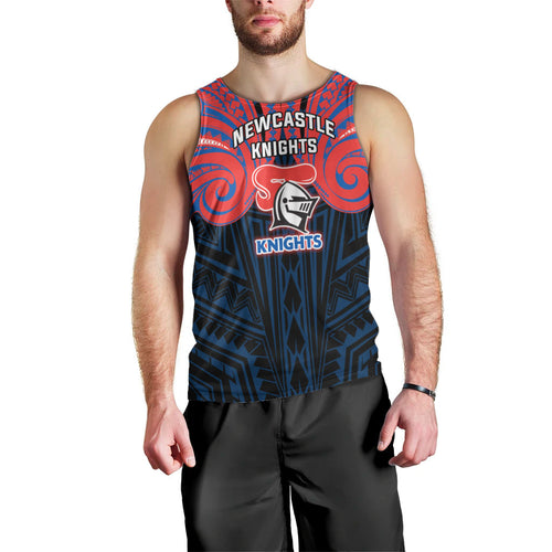 Custom Newcastle Knight Men Tank Top Knight Warrior Polynesia Islander Rugby Mascot