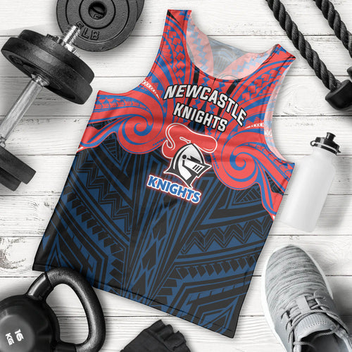 Custom Newcastle Knight Men Tank Top Knight Warrior Polynesia Islander Rugby Mascot