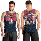 Custom Newcastle Knight Men Tank Top Knight Warrior Polynesia Islander Rugby Mascot