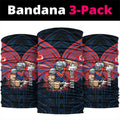 Custom Newcastle Knight Neck Gaiter Knight Warrior Polynesia Islander Rugby Mascot