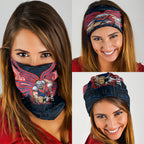 Custom Newcastle Knight Neck Gaiter Knight Warrior Polynesia Islander Rugby Mascot