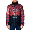 Custom Newcastle Knight Padded Jacket Knight Warrior Polynesia Islander Rugby Mascot