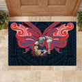 Custom Newcastle Knight Rubber Doormat Knight Warrior Polynesia Islander Rugby Mascot