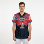 Custom Newcastle Knight Scrub Top Knight Warrior Polynesia Islander Rugby Mascot