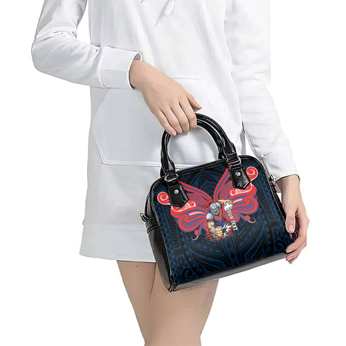 Custom Newcastle Knight Shoulder Handbag Knight Warrior Polynesia Islander Rugby Mascot