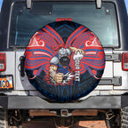Custom Newcastle Knight Spare Tire Cover Knight Warrior Polynesia Islander Rugby Mascot