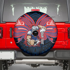 Custom Newcastle Knight Spare Tire Cover Knight Warrior Polynesia Islander Rugby Mascot