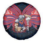 Custom Newcastle Knight Spare Tire Cover Knight Warrior Polynesia Islander Rugby Mascot