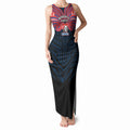 Custom Newcastle Knight Tank Maxi Dress Knight Warrior Polynesia Islander Rugby Mascot