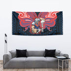 Custom Newcastle Knight Tapestry Knight Warrior Polynesia Islander Rugby Mascot