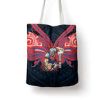 Custom Newcastle Knight Tote Bag Knight Warrior Polynesia Islander Rugby Mascot