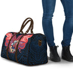 Custom Newcastle Knight Travel Bag Knight Warrior Polynesia Islander Rugby Mascot
