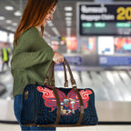Custom Newcastle Knight Travel Bag Knight Warrior Polynesia Islander Rugby Mascot