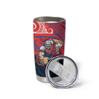 Custom Newcastle Knight Tumbler Cup Knight Warrior Polynesia Islander Rugby Mascot